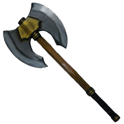 double sided axe transparent image